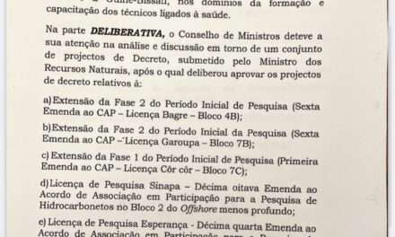 Conselho de Ministros – Novas nomeações em dois Ministérios